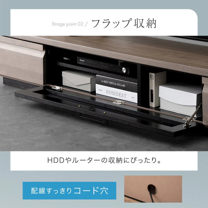 幅180cm］ テレビ台 ローボード 国産 完成品 ローボード 収納【超大型