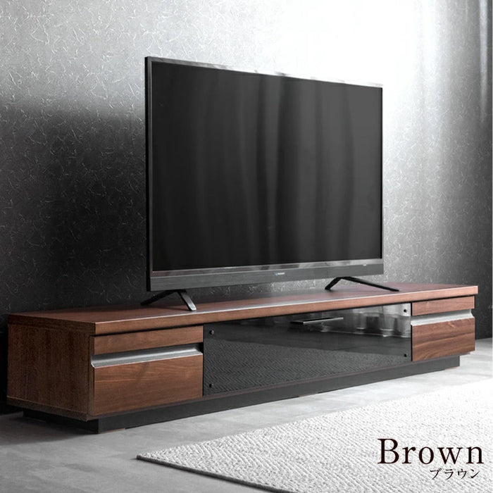 幅180㎝ テレビ台 ローボード 国産 完成品 ローボード 収納【超大型商品】 〔49100111〕