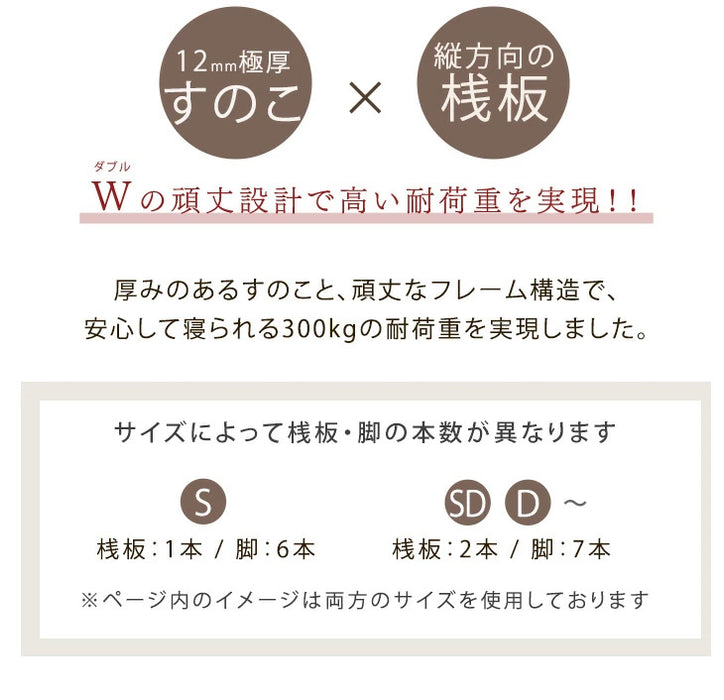 【アウトレット 旧仕様品】 宮棚付きベッド シングル 単品 高さ調節OK 2口コンセント付 ベッドフレーム アッシュグレー 〔4960014004・out3018〕