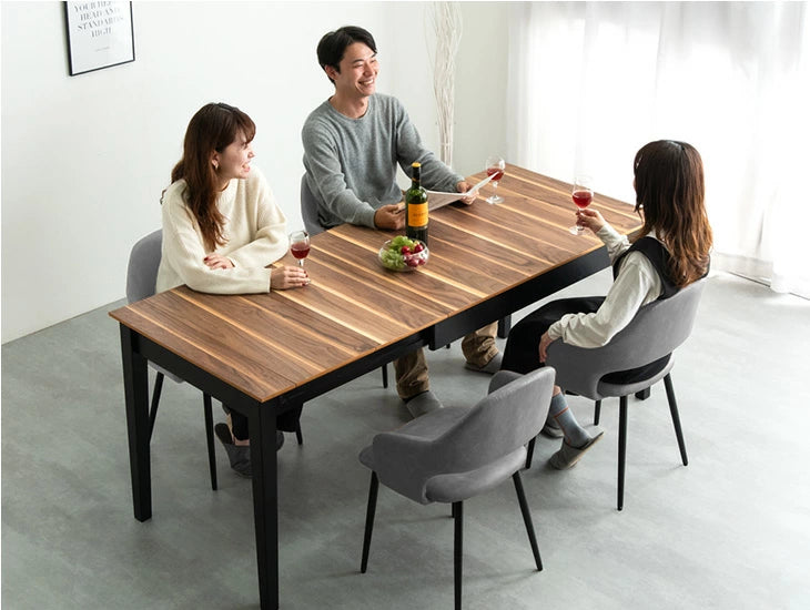 3段階 伸長式 ダイニングテーブル 単品 幅120-150-180 木製 4～6人掛け