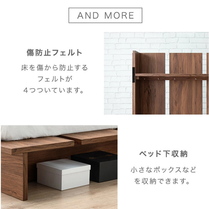 ［シングル］ステージベッド マットレスセット ボンネルコイルコイル シンプル ベッド下収納 ローベッド〔49600927〕