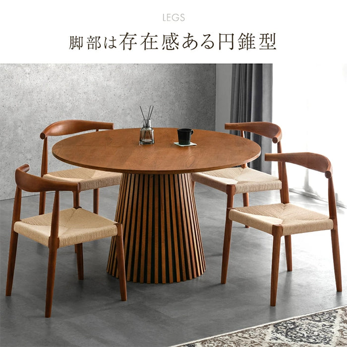 【美品】タンスのゲン 伸長式 円形ダイニングテーブル (最大120×120) タンスのゲン ダイニングテーブル 丸 120 伸長式 おしゃれ 単品