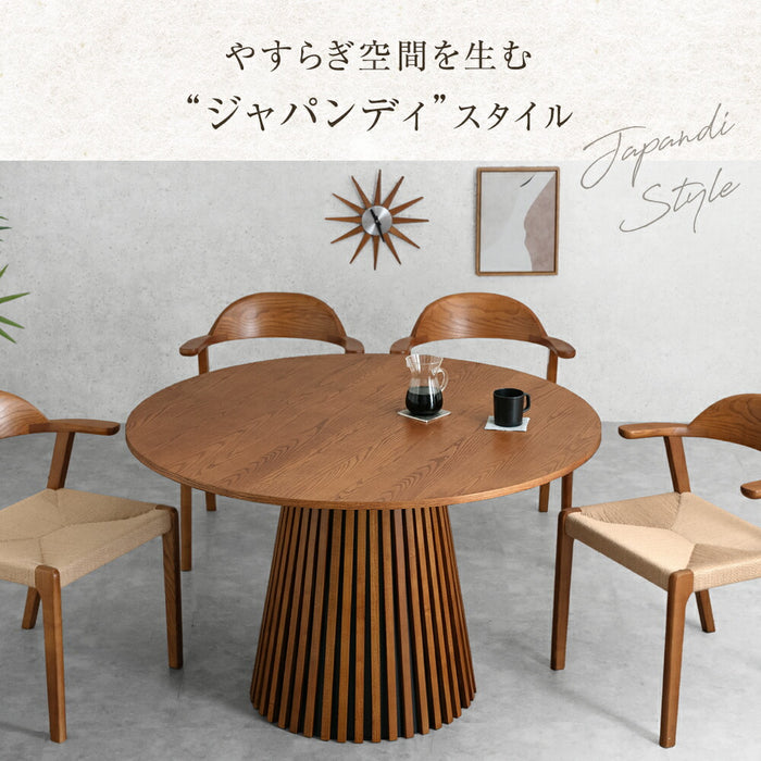 木と流木。アジアンテイスト円型ローサイドテーブル LOWYA（ロウヤ） 円形テーブル 120cm ダイニングテーブル ラウンド