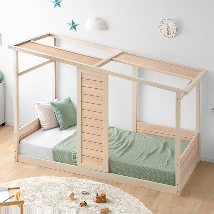 コテージ型 キッズベッド 木製 シングル 子供ベッド 子供部屋 おしゃれ HIDE-A COTTAGE【超大型商品】〔49600383〕