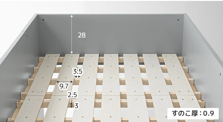 【新発売記念プライス】ロフトベッド シングル 木製 階段 収納 デスク 学習机 システムベッドHIDE-A ARCH 【超大型商品】〔49600384〕