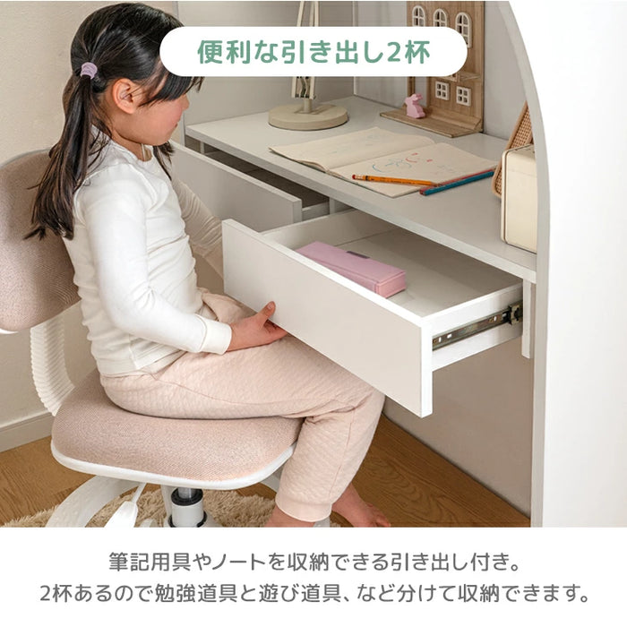 【新発売記念プライス】ロフトベッド シングル 木製 階段 収納 デスク 学習机 システムベッドHIDE-A ARCH 【超大型商品】〔49600384〕