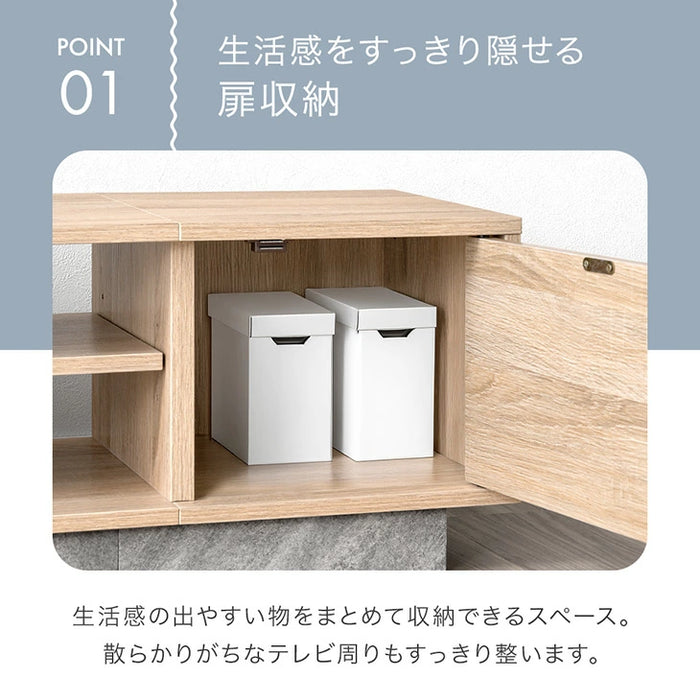 幅120］テレビ台 収納 ロータイプ コンパクト 木製 北欧 ローボード
