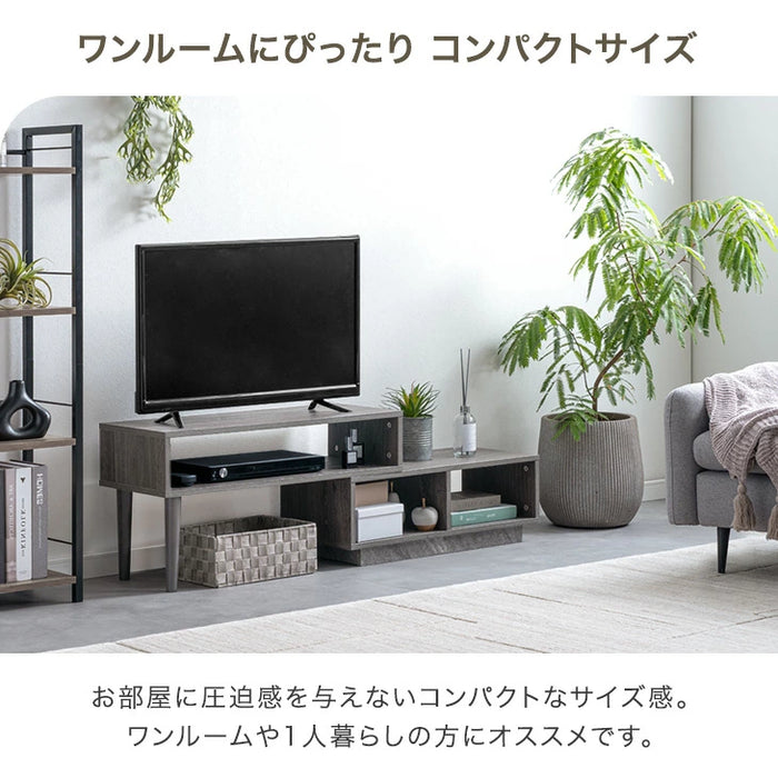 【新発売記念プライス】［幅75-138］伸縮テレビ台 コーナー 収納 ロータイプ 収納棚 引き出し コンパクト 木製 32型 〔49600424〕