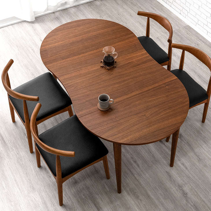 超人気！4人用折りたたみ式ダイニングテーブルセット　BROWN Amazon｜RASIK ダイニングテーブルセット 4人用 5点セット