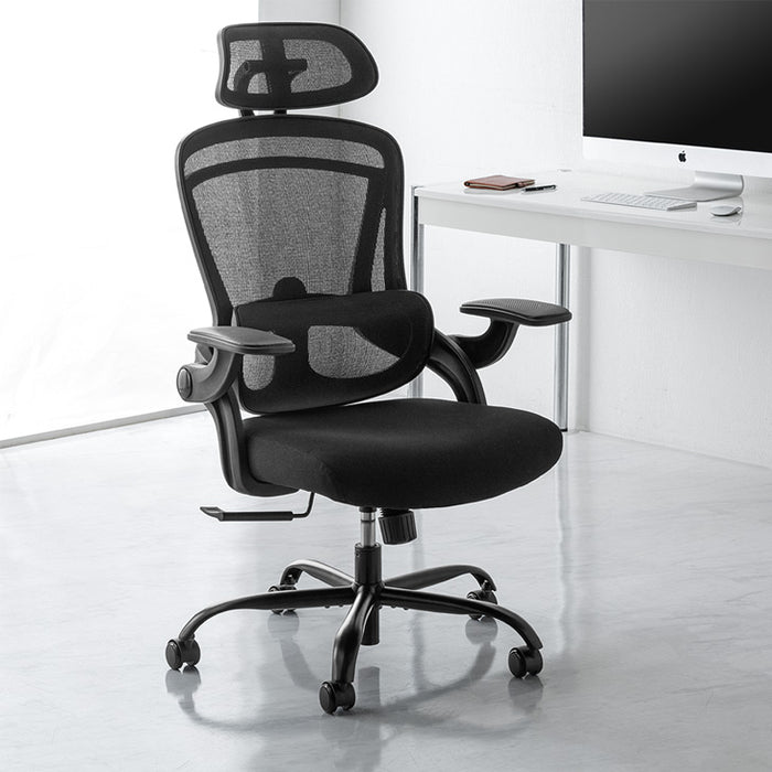 オフィスチェア ランバーサポート付 ロッキング ヘッドレスト