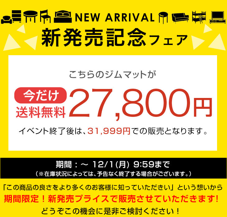 【新発売記念プライス】フロアマット 厚み25mm 20枚 ゴムマット 防水 防音 頑丈 トレーニングマット ジム〔99901111〕