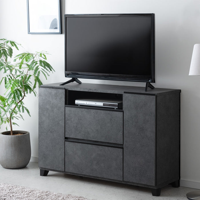 幅120cm テレビ台 ハイタイプ  国産 完成品  *ピタゴラス-TG*  【超大型商品】〔24900014〕