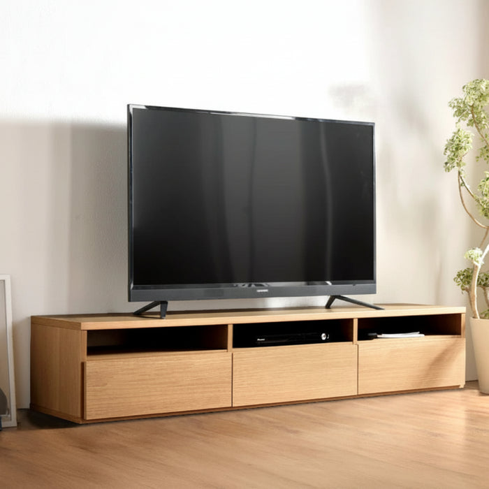 幅180cm］テレビ台 日本製 収納 完成品 ロータイプ モルタル調 テレビ