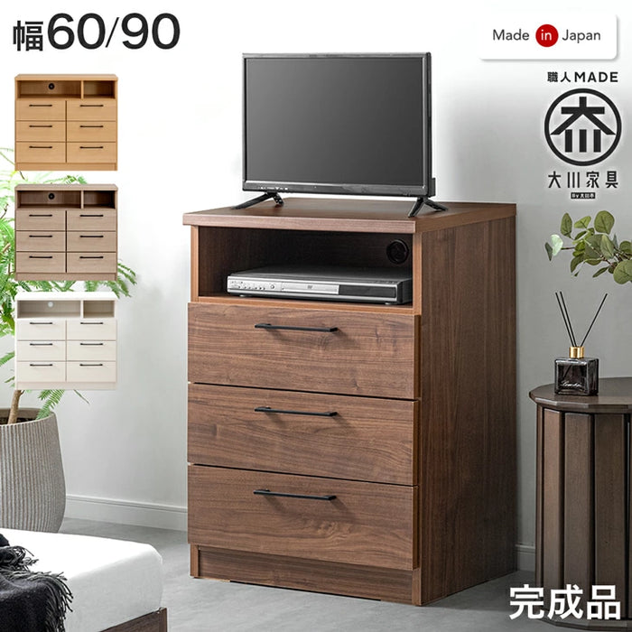 幅90］テレビ台 ハイタイプ 完成品 国産 木製 大川家具 テレビラック