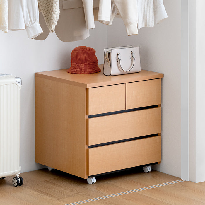 3段 幅60cm］押入れ収納 キャスター付き チェスト 国産 完成品 大容量