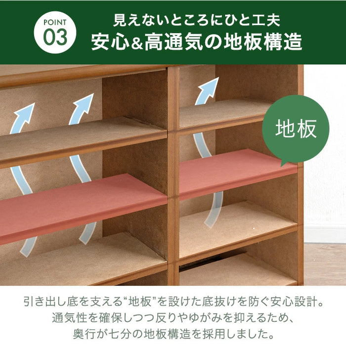 ［幅120・4段］国産 桐 タンス 完成品 チェスト 木製 大容量 大川家具 ローチェスト 衣類収納【超大型商品】〔5131003301〕