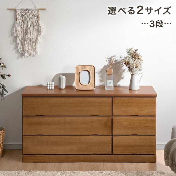 ［幅120・4段］国産 桐 タンス 完成品 チェスト 木製 大容量 大川家具 ローチェスト 衣類収納【超大型商品】〔5131003301〕