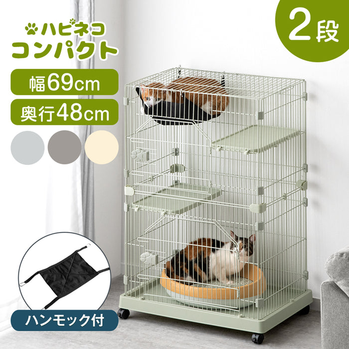 その他詳細は新品★キャットケージ スリム 2段 /pet