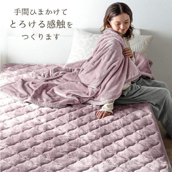 【リニューアル記念プライス】［シングル］Toronel -トロネル- 高保湿 敷きパッド 洗える フランネル 椿オイル配合 北欧 ベッドパッド 〔58700116〕