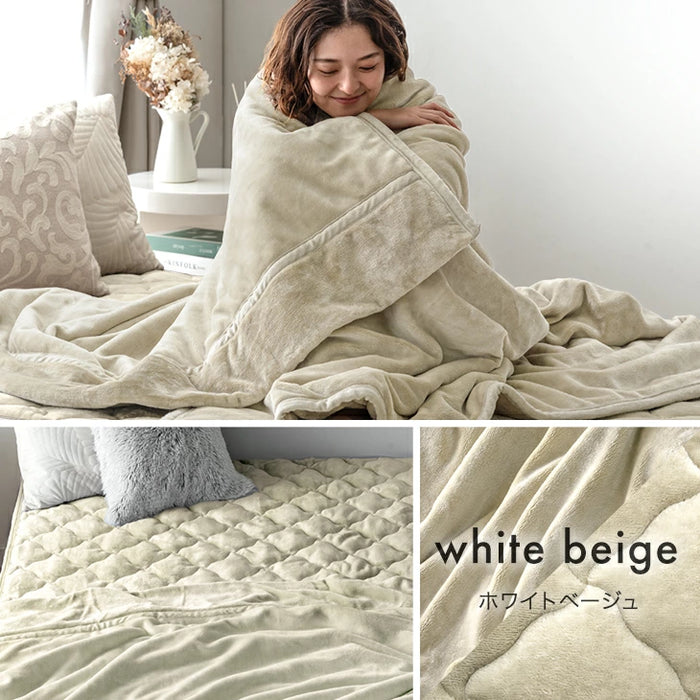 ★2026暖か福袋★ やみつきの肌触り Toronel《トロネル》[ 2枚合わせ毛布 + 敷きパッド ] シングル 洗える ブランケット フランネル〔58700119〕