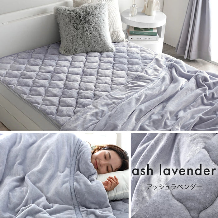 ★2026暖か福袋★ やみつきの肌触り Toronel《トロネル》[ 2枚合わせ毛布 + 敷きパッド ] シングル 洗える ブランケット フランネル〔58700119〕