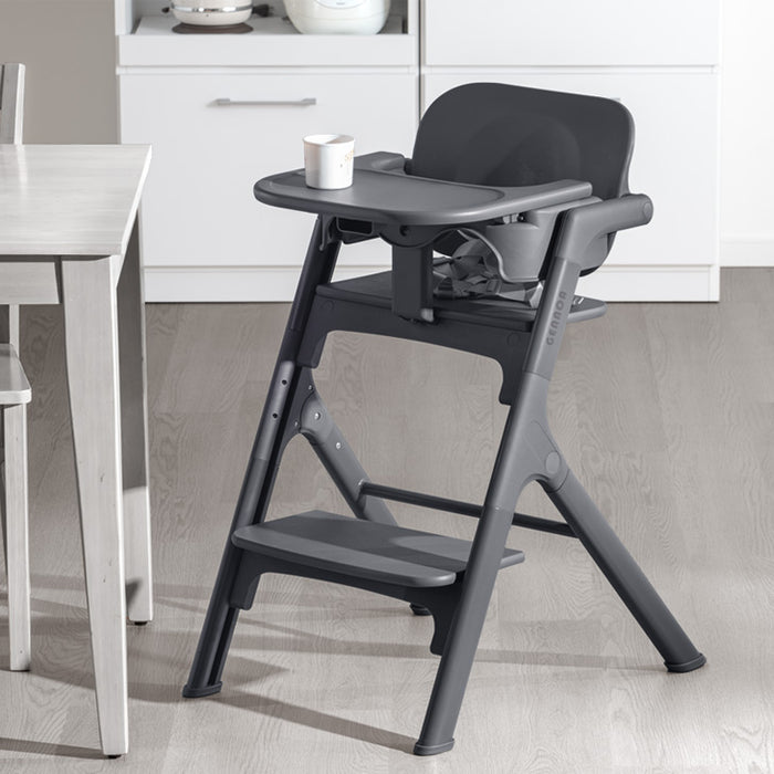 【新発売記念プライス】ベビーチェア ワンタッチ調節 折りたたみ 7段階高さ調整 テーブル付き ベルト 足置き〔93000001〕