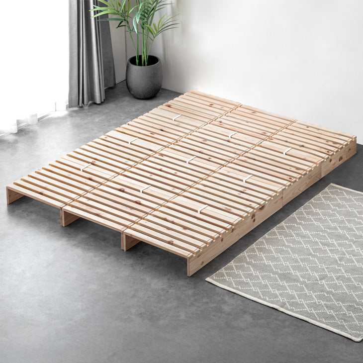 天然木ひのき使用 パレットベッド　16枚 MODERN DECO パレットベッド すのこベッド 16枚セット ベッド