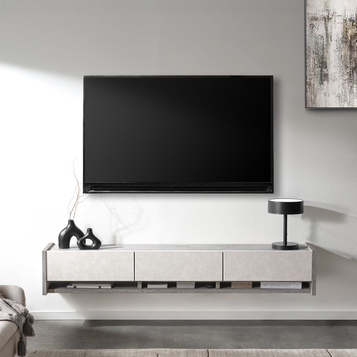 【大幅値下げ中】テレビ台 フロートテレビ台 ［幅180cm］壁掛け 完成品 大川家具 国産 フラップ扉