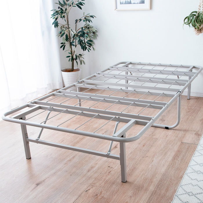 【アウトレット キャンセル戻り品】［シングル］パイプベッド フレーム単品 頑丈設計 耐荷重200kg 折りたたみ メッシュ構造 スチール コンパクト収納 〔2130013131out3・out2233〕
