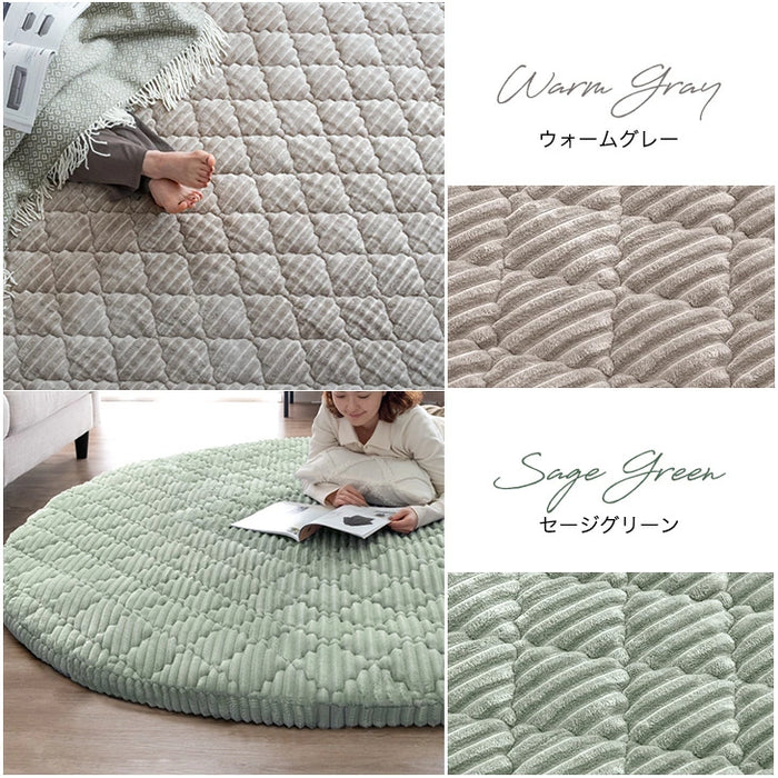 【商品番号：61100115】［190cm］専用カバー単品  極厚50mm 円形 洗える フランネル〔61100117〕