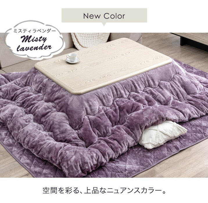 ［3点セット］何度も洗える こたつ 120×80 とろりん掛敷布団 長方形 抗菌 防臭 おしゃれ UV天板 木製 北欧〔61140534〕