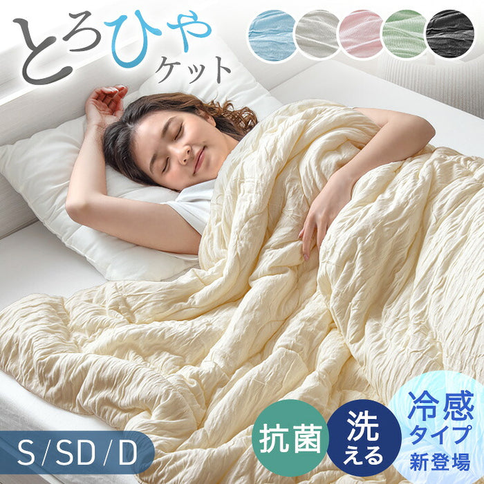 ［シングル］［スタンダードタイプ］とろけるような肌触り レーヨンケット 140×190cm 洗える とろふわ トロ とろフワ 夏 夏用 布団〔61140553〕