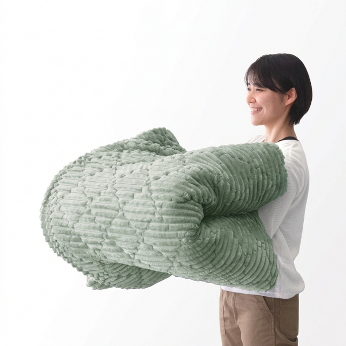 【アウトレット 旧仕様品】【商品番号：61300077のカバーリングラグ専用】カバー単品 Sサイズ 洗える カバーリング 単品 セージグリーン〔6130009013・out3363〕