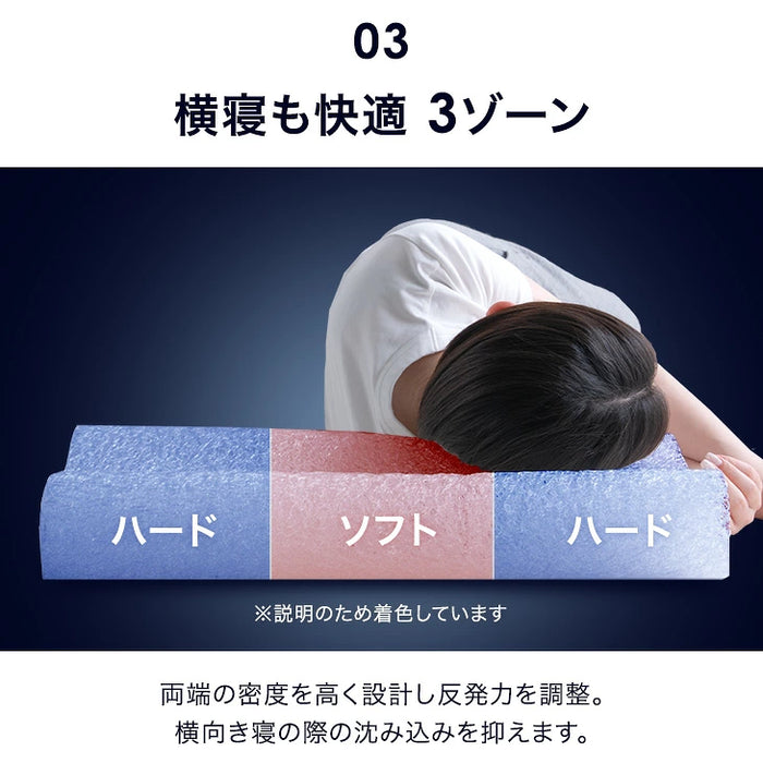 【新発売記念プライス】空気でできた枕 Goo3D Air 枕 カバー付 洗える 防ダニ 高反発 日本製 体圧分散 ウェーブ型〔51300051〕