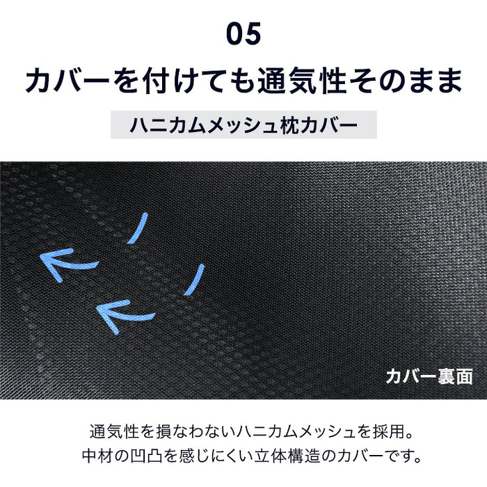 【新発売記念プライス】空気でできた枕 Goo3D Air 枕 カバー付 洗える 防ダニ 高反発 日本製 体圧分散 ウェーブ型〔51300051〕