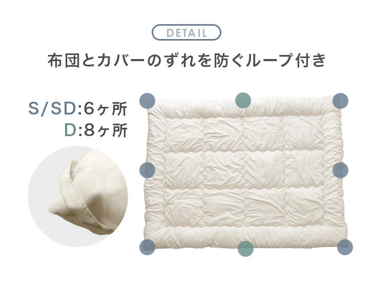 掛け布団 ［シングル］SHIELD2綿 抗菌防臭防ダニ 洗濯機OK SEKマーク