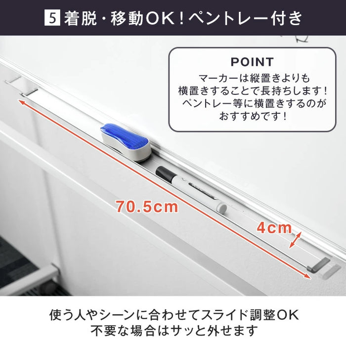 法人様限定 ホワイトボード 120×90 両面仕様 壁面取付も対応 360°回転