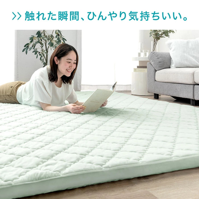 ［130×190］極厚50mmカバーリングラグ専用 ひんやりカバー単品 【商品番号：61300077のカバーリングラグ専用】洗える カバー単品 S〔65010088〕