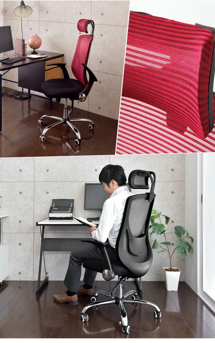 累計6.7万台突破】ヘッドレスト付 ハイバック オフィスチェア 肘付き 累計6.7万台突破】ヘッドレスト付 ハイバック オフィスチェア 肘付き