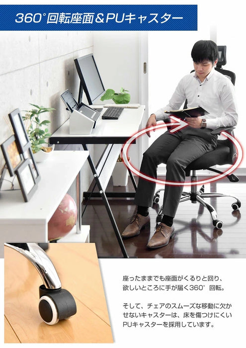 累計6.7万台突破】ヘッドレスト付 ハイバック オフィスチェア 肘付き