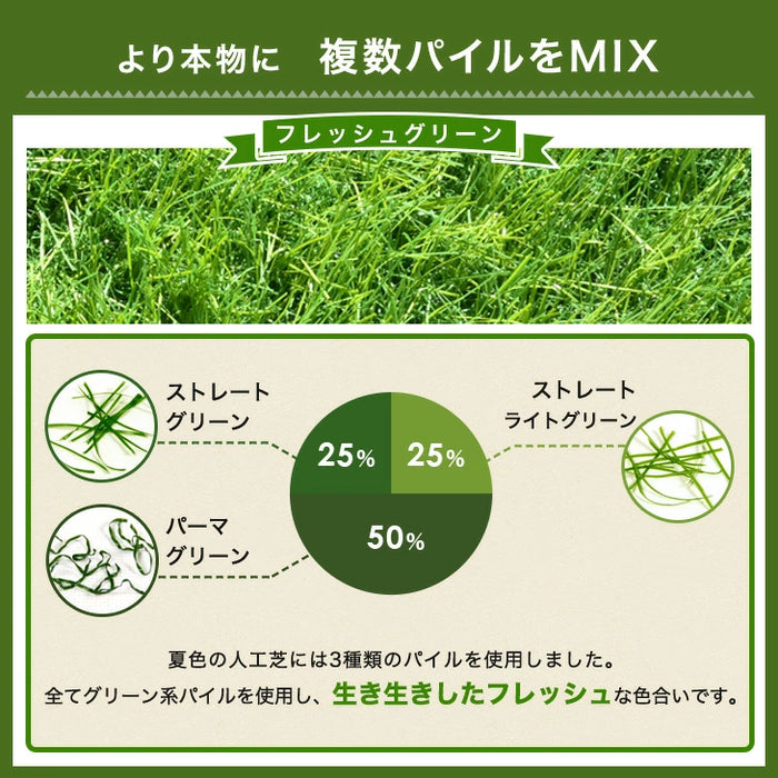 ［0.5×10m］新開発 水はけ4倍 防草機能付き 人工芝 芝丈20mm 高密度50万本/m2 リアル人工芝 ロール 人工芝マット u字ピン 防草シート 一体型 ガーデン〔66700092〕