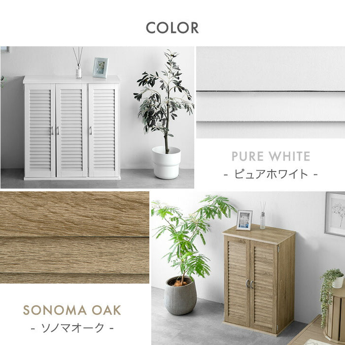 幅90］ シューズラック 木目調 大容量 可動棚 北欧 玄関収納〔68110007