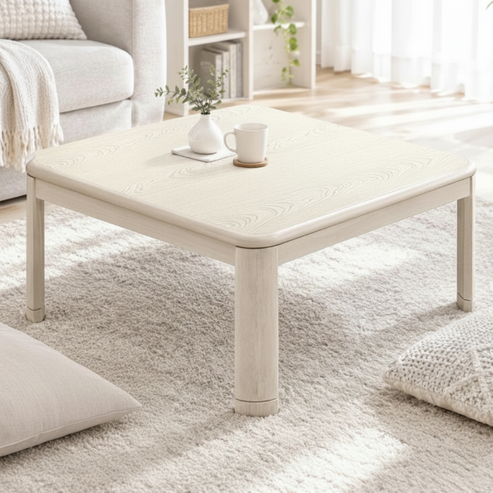 80×80cm］傷に強いUV塗装 こたつ テーブル単品 正方形 600W ハロゲン