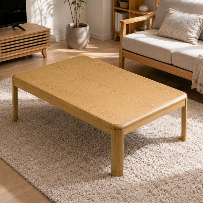 120×75cm］傷に強いUV塗装 こたつ テーブル単品 長方形 石英管ヒーター