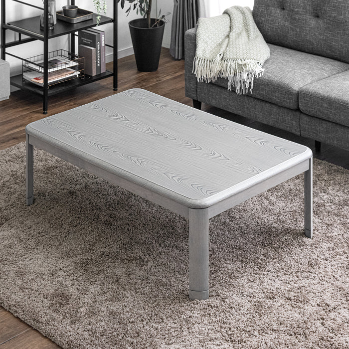 120×75cm］傷に強いUV塗装 こたつ テーブル単品 長方形 石英管ヒーター