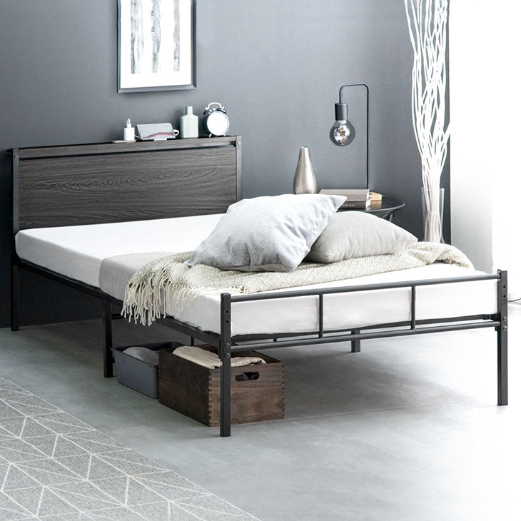 シングルベッド(マットレス付) 森の唄【シングルベッド】【ナチュラル色】【マットレス付き】