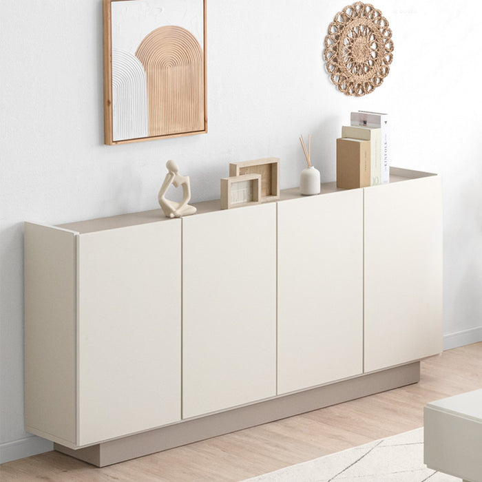 [幅160cm] 日本製 サイドボード 完成品 木製 扉付き 大容量 大川家具 北欧 サイドチェスト【超大型商品】〔17100091〕