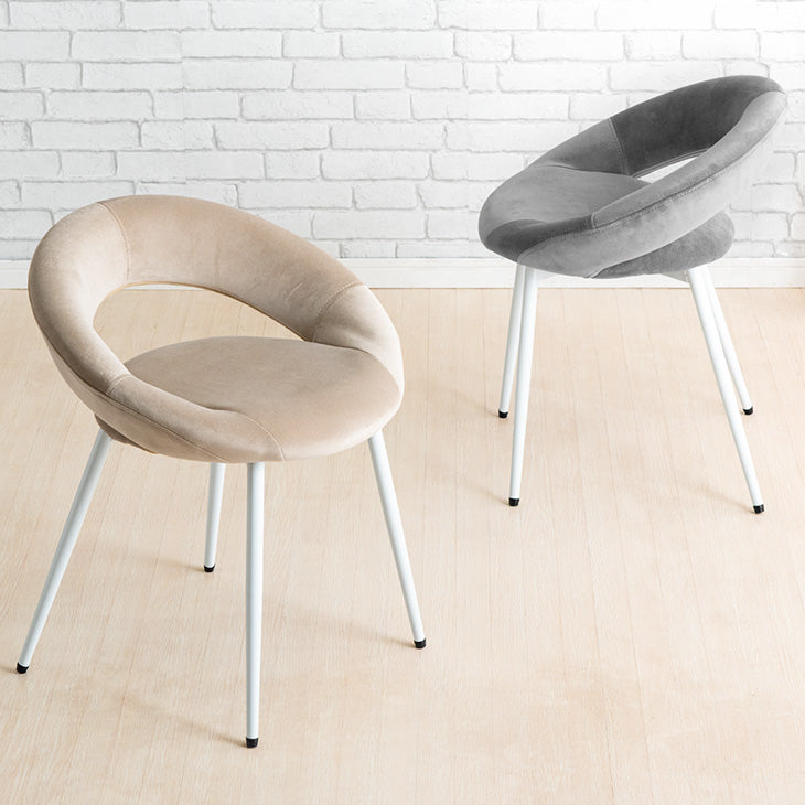 エレガント ダイニングチェア おしゃれ 白脚〔14810088〕 — 【公式