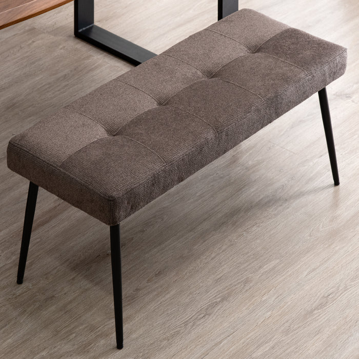 【アウトレット 撮影品】ダイニングベンチ 単品  2人掛け 100×40 シート おしゃれ モダン ショコラブラウン〔8320000706out・out2875〕