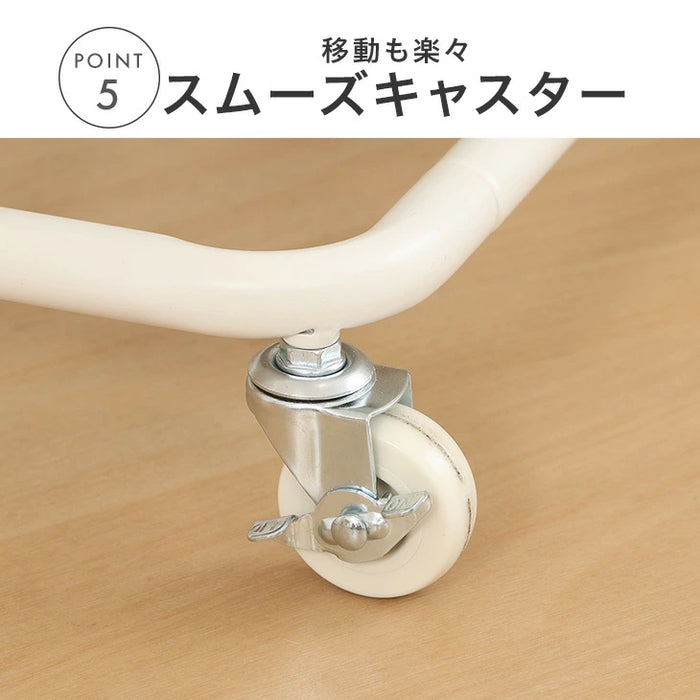 高さ調節OK マルチワゴン 3段 キャスター付き 収納ボックス バスケット ランドリー 子供部屋 ベビー用品 おもちゃ箱 キッズ〔70600000〕